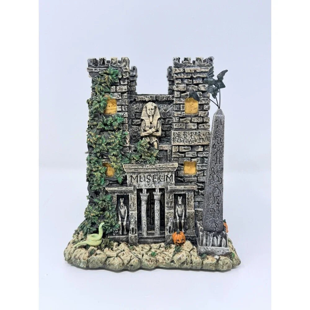 Hawthorne Village Universal Monsters Mummys Museum Collectible Building Box COA